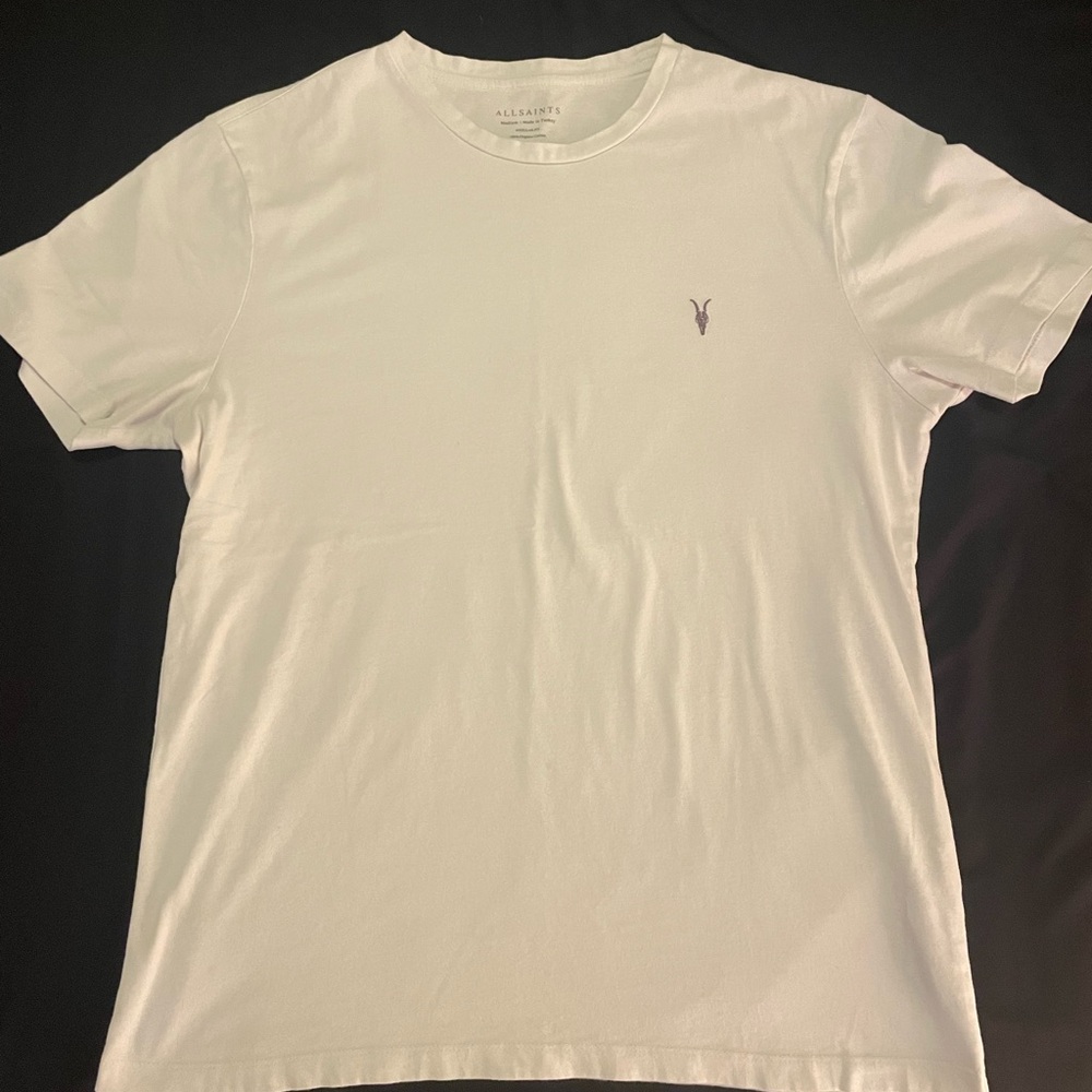 All Saints White Men's T-Shirt